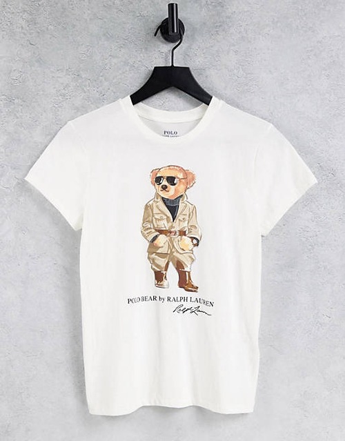 Ralph Lauren　サファリベアTシャツ　ホワイト