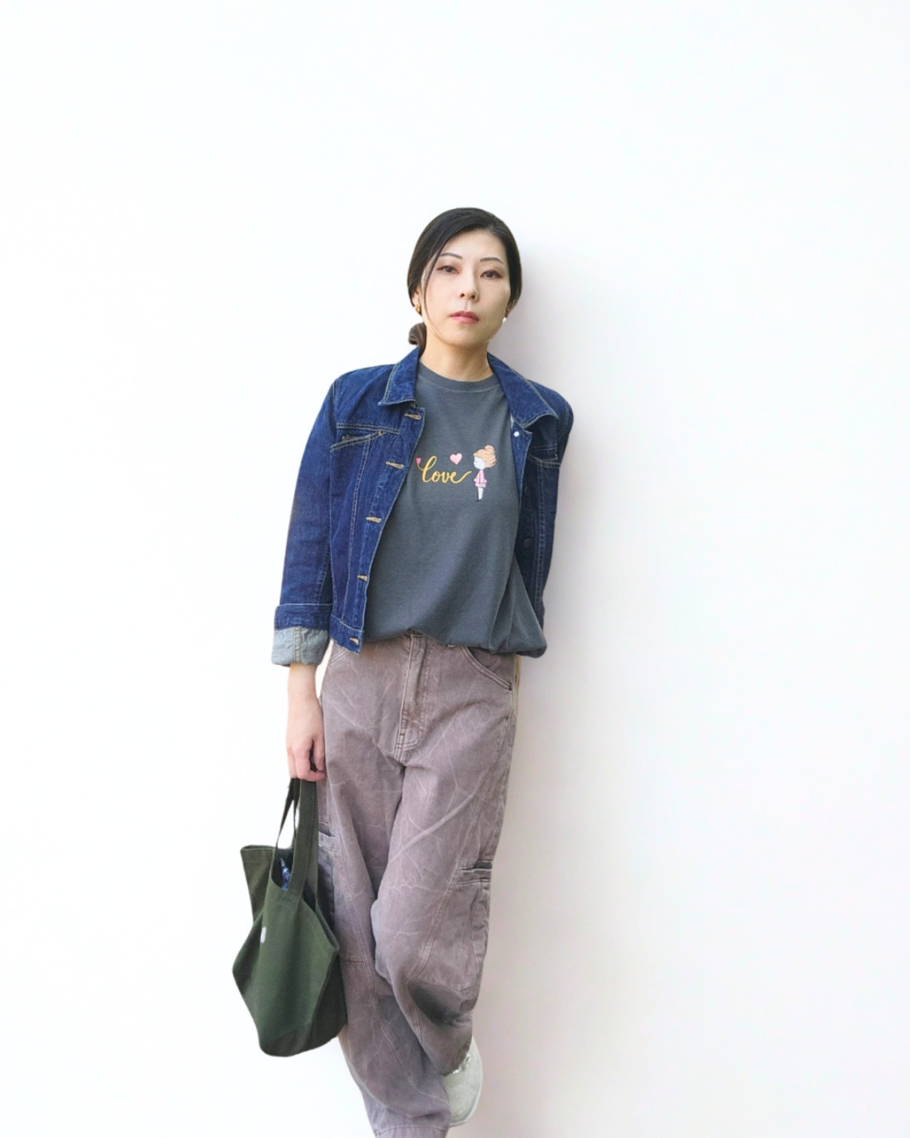 トートバッグ_モードカーキ ♡恋するアイリー♡ - 7
