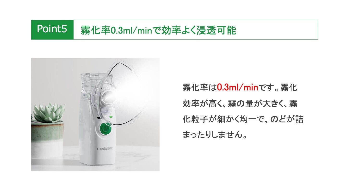 【新品未使用品】medisana 家庭用超音波吸入器 メディサナ 家庭用超音波吸入器 吸入器 家庭用 ネブライザー 医療機器