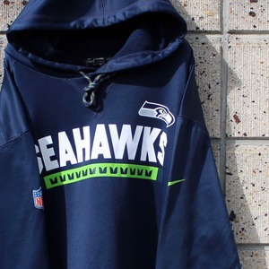 【XLサイズ】NIKE × NFL SEATTLE SEAHAWKS シアトル シーホークス 古着 パーカー　DRI-FIT