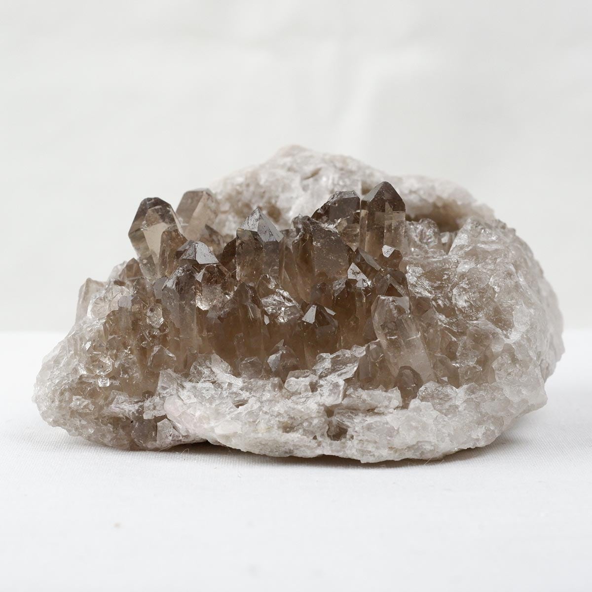 天然石　煙水晶　スモーキークォーツ　 クラスター　原石　約361ｇ　母岩無し 天然石 煙水晶 スモーキークォーツ クラスター 原石 約361g 母岩無し