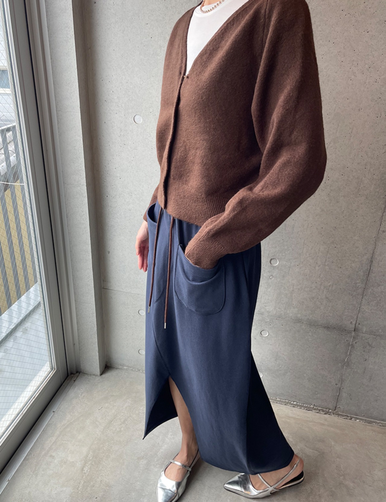 【25aw】2-Pocket Slit Skirt_4colors