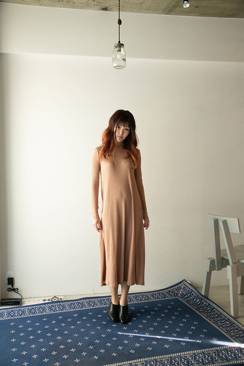 ワイドリブリボン付ワンピース