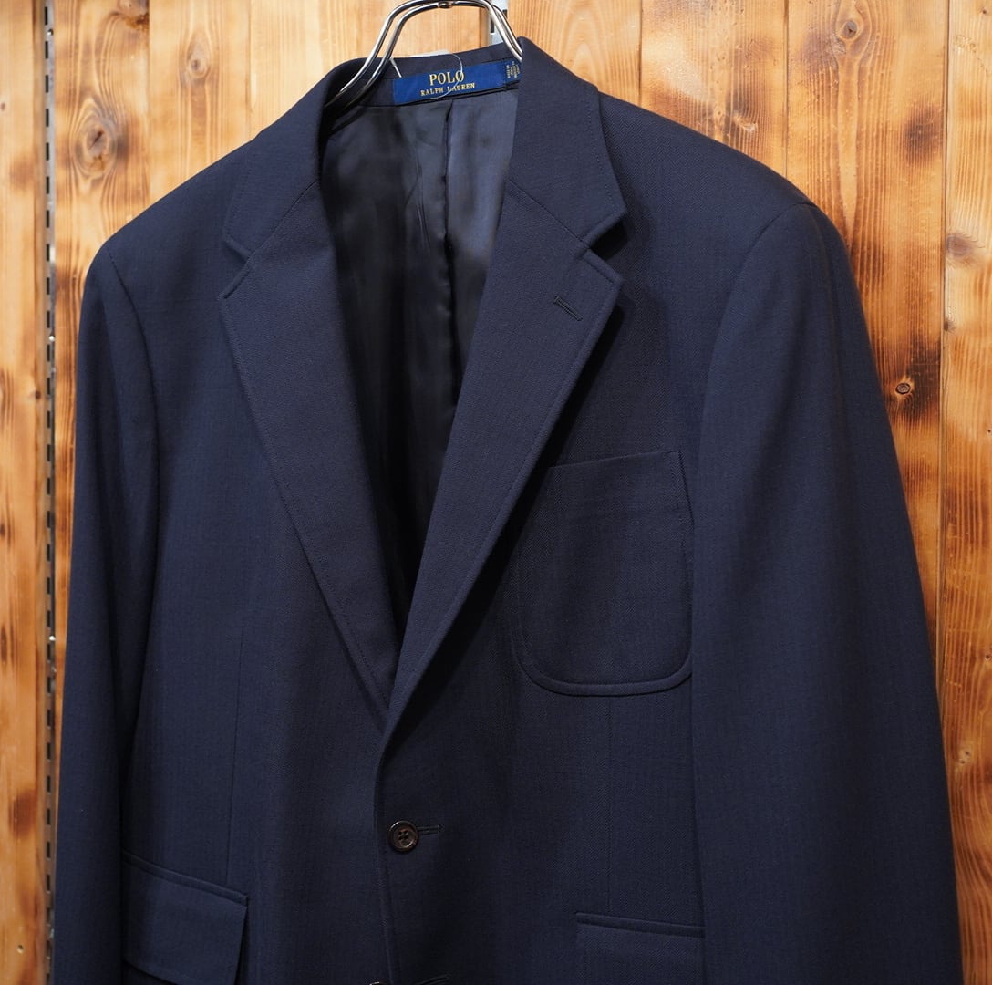 ralphlauren italy製 ヘリンボーン パチポケ スーツ セットアップ 42S