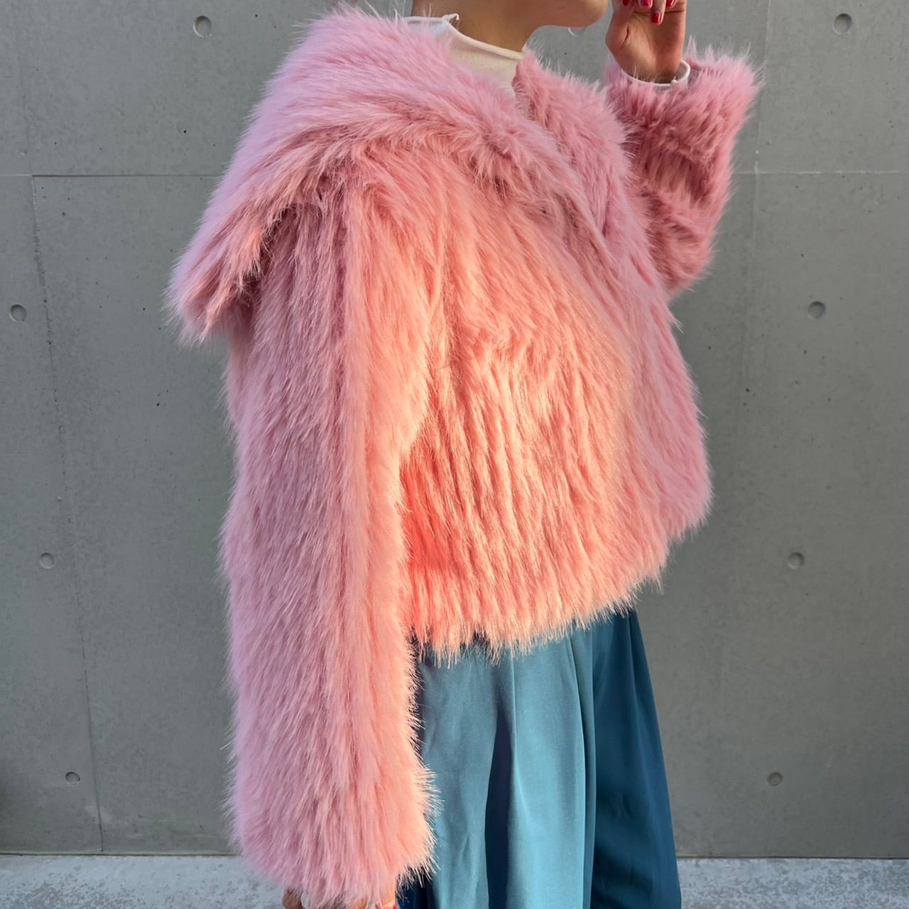 ビッグカラーファーコート_LN01732 | lanan(ラナン)