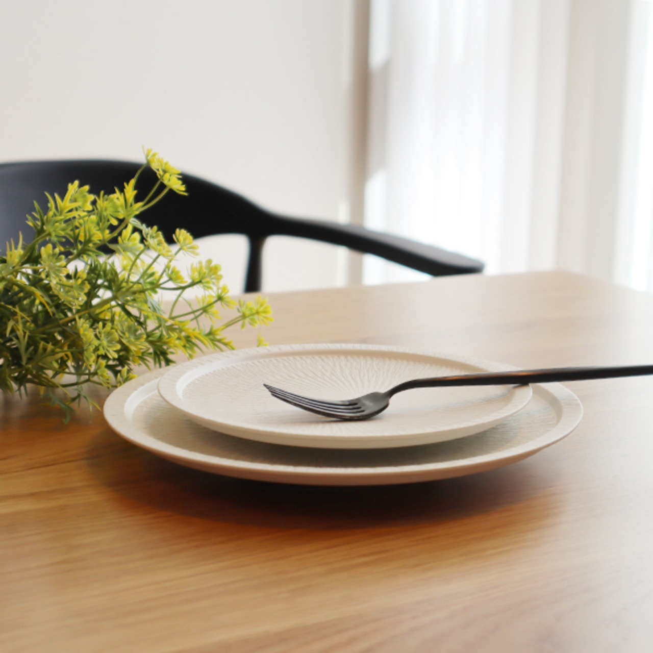 有田焼　李荘窯　伊万里皿　雲母銀(M)直径21.0cm　33-167