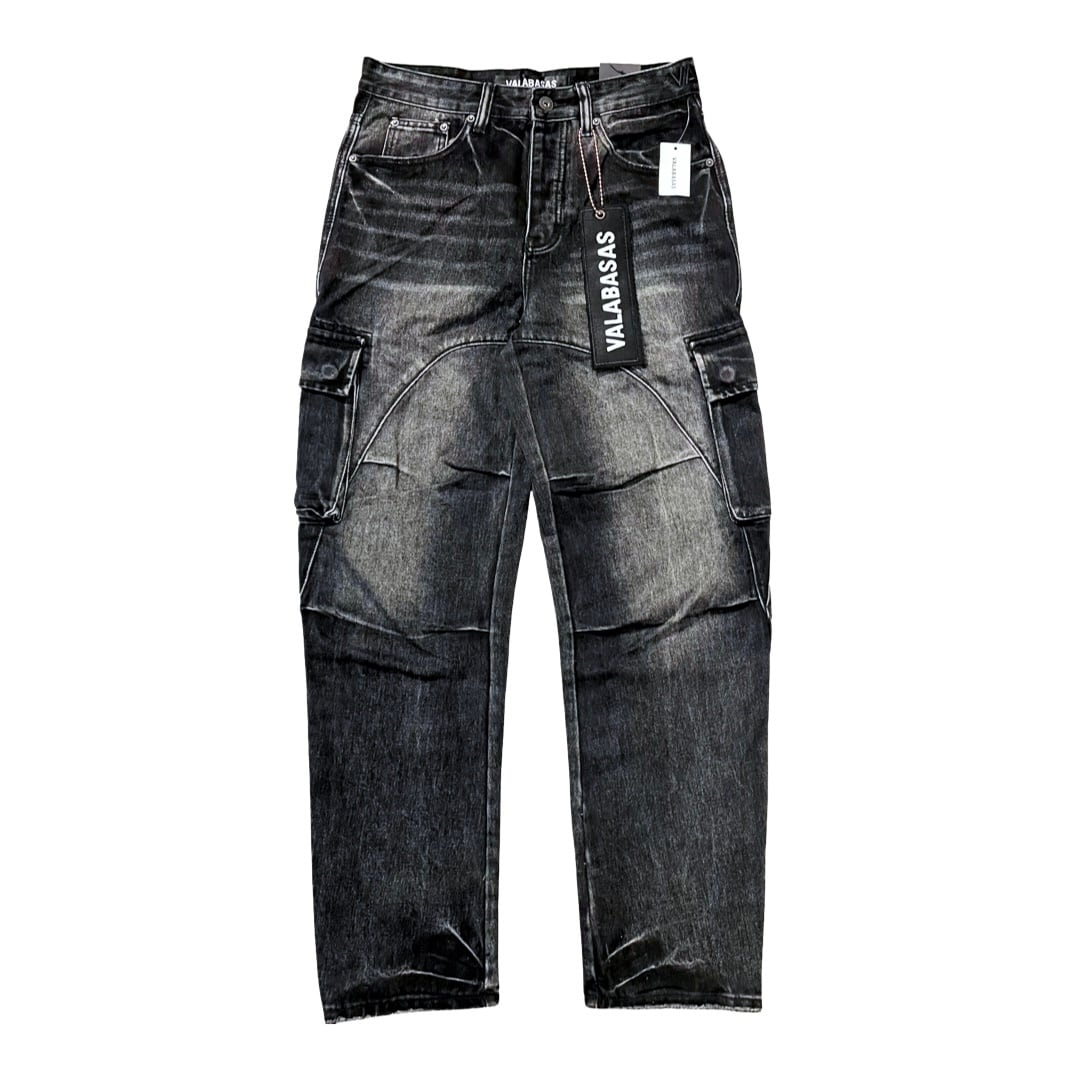 VALABASAS ブラックデニムパンツ30 VALABASAS ブラックデニムパンツ30 VALABASAS ブラックデニムパンツ M