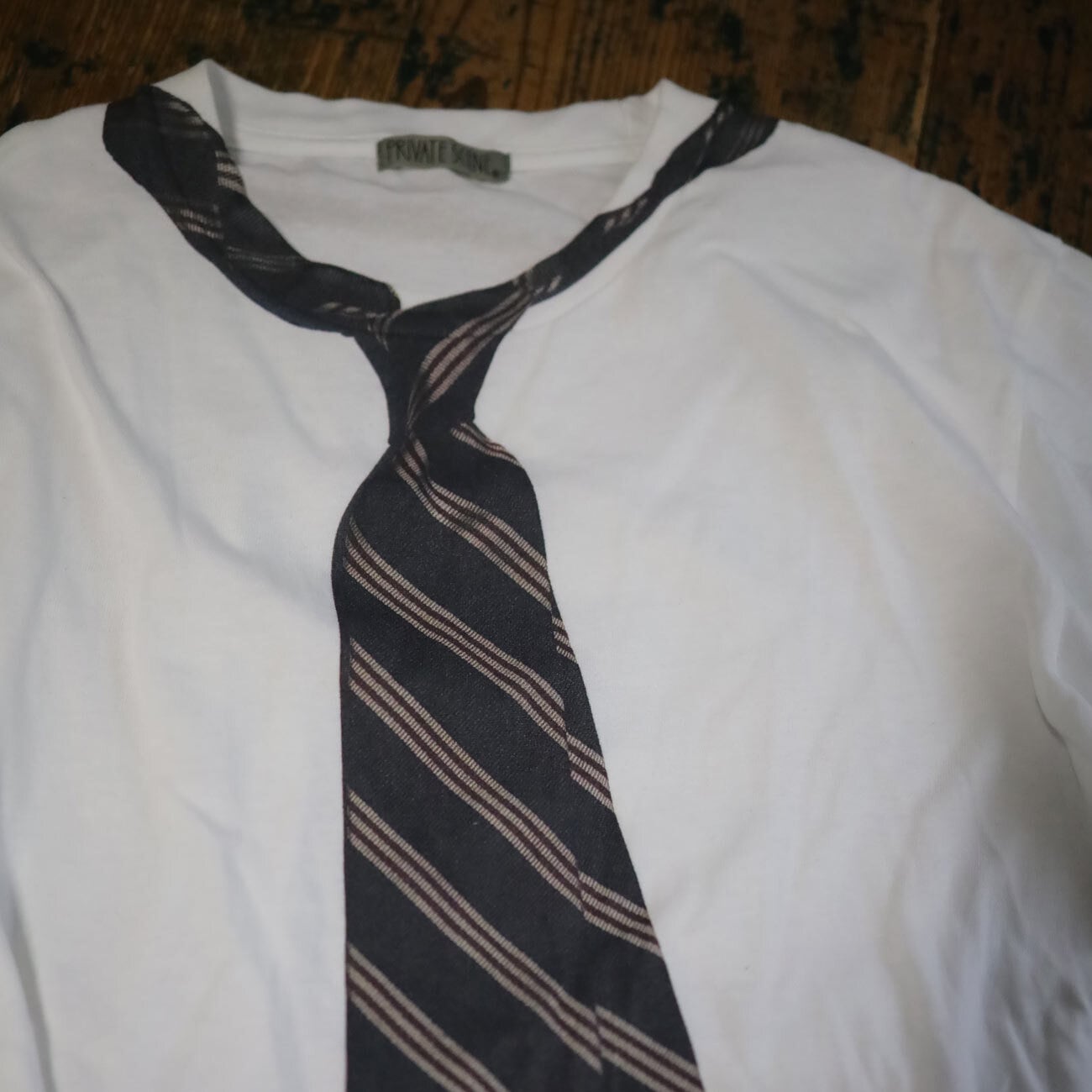 プリントTシャツ】実写ネクタイ / PRIVATE SCENE Tシャツ | PRIVATE SCENE