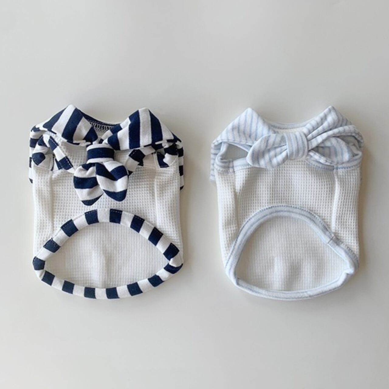 Dog ボーダーリボンカラー ベスト 2color Pet53