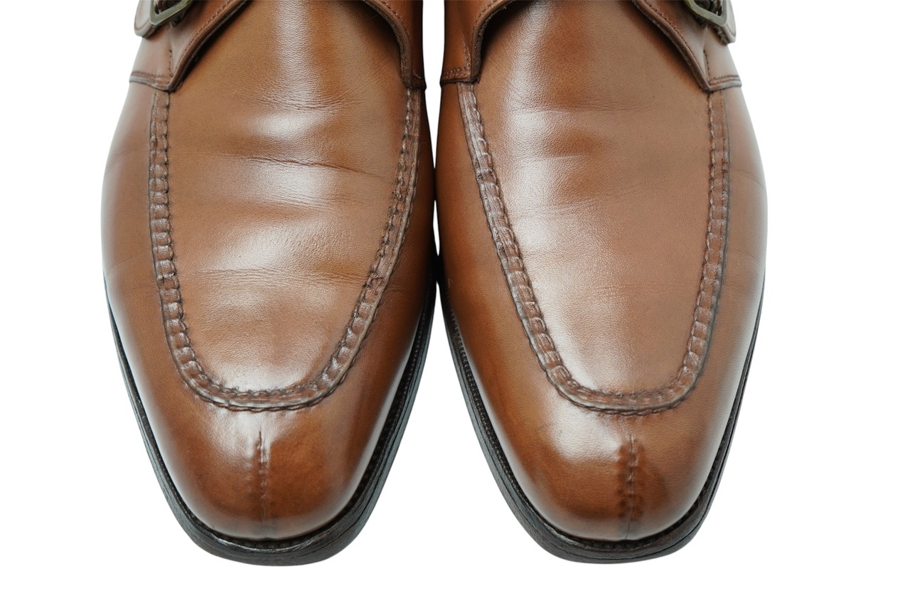 【EDWARD GREEN】Single Monk Strap Brown 5h E (Second Hand)