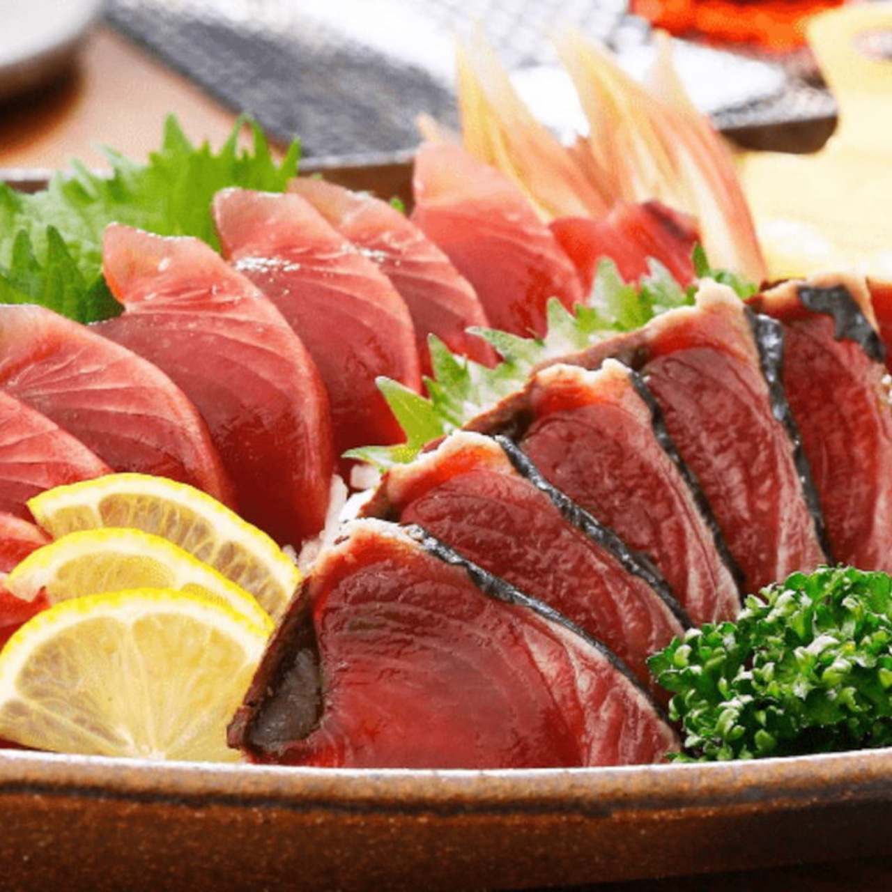 【4~5月季節限定販売】一本釣り ゆず香り焼き鰹たたき ハーフカット 約350g前後