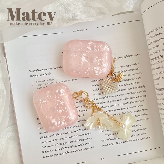 Matey original♡ クリスタルピンクAirpodsケース【AirPods 1,2 / pro / 3】