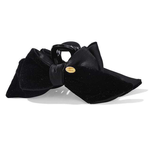 【小物】ベルベットリボンバンスクリップ Q7521