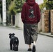 シュナウザー　黒シュナヘッドホン　ジップパーカー