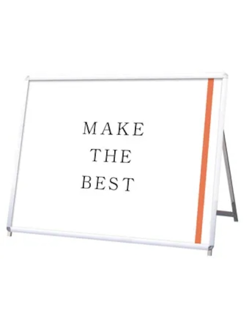 ポスターグリップスタンド看板 屋外用 B0横ロウ片面シルバー