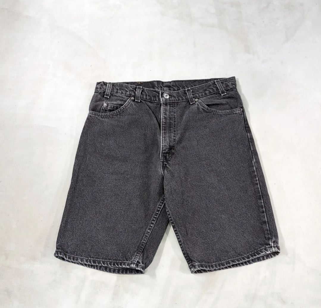 90s levis 550 black denim shorts 小岩店 | What'z up