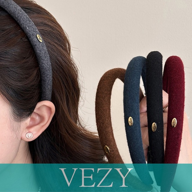 スリムカチューシャ シンプル 大人可愛い ヘアバンド 韓国風 ヘアアクセサリー 無地 ワンポイント 抜け感ヘアスタイル 5色 ヘアアレンジアイテム ヘアアクセサリー  VEZY ベジー  ItemNo.【24057418】