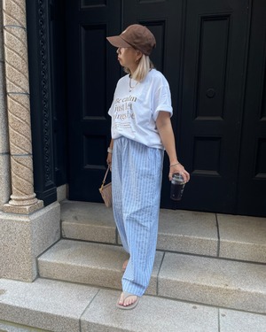 calm seersucker stripe pants <2color>