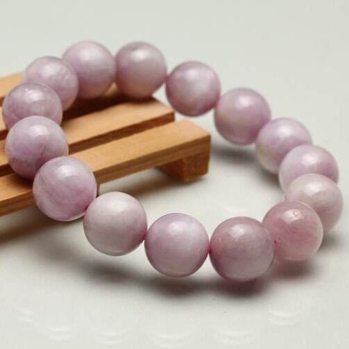 ミルキークンツァイト ブレスレット 14mm  おまかせ便 211-3730