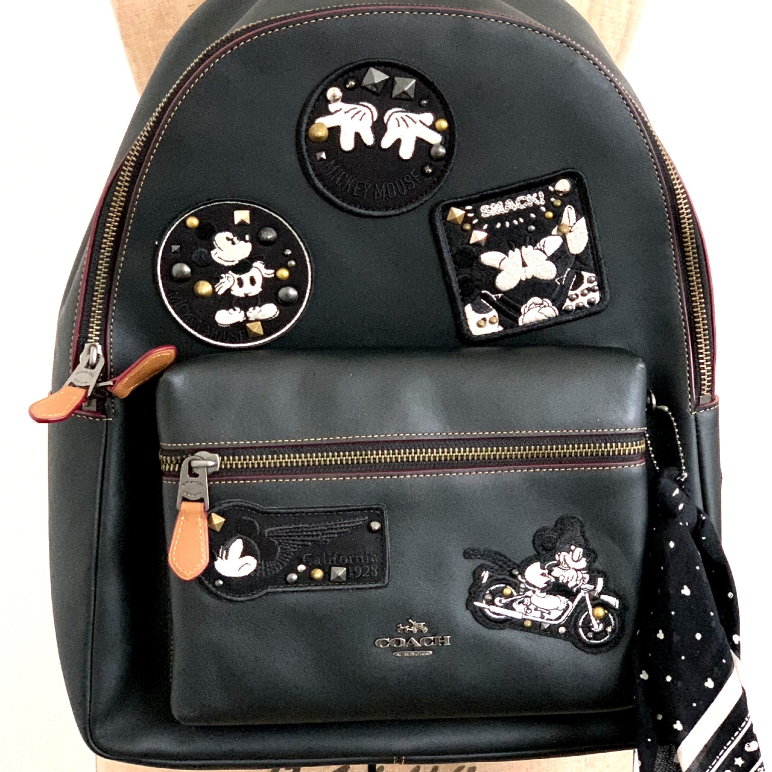 COACH コーチ Disney ディズニー コラボ レザー バックパック | BUYOLOGY,