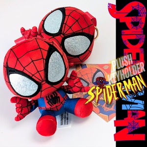 【 Spider-Man ( スパイダーマン ) 】ぬいぐるみキーホルダー / プラッシュキーホルダー / マスコット 〚アメリカン雑貨 アメトイ〛