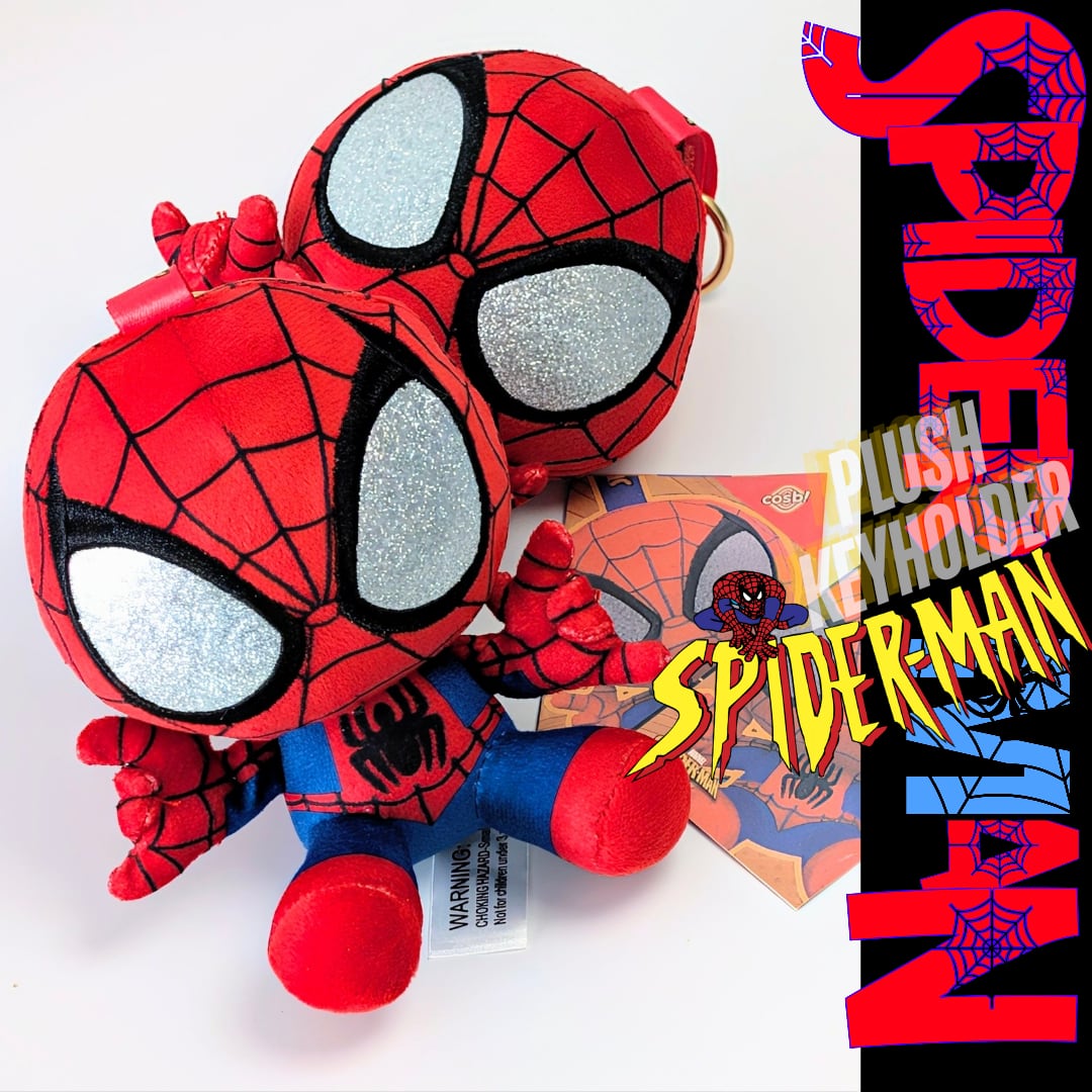 【 Spider-Man ( スパイダーマン ) 】ぬいぐるみキーホルダー / プラッシュキーホルダー / マスコット 〚アメリカン雑貨 アメトイ〛