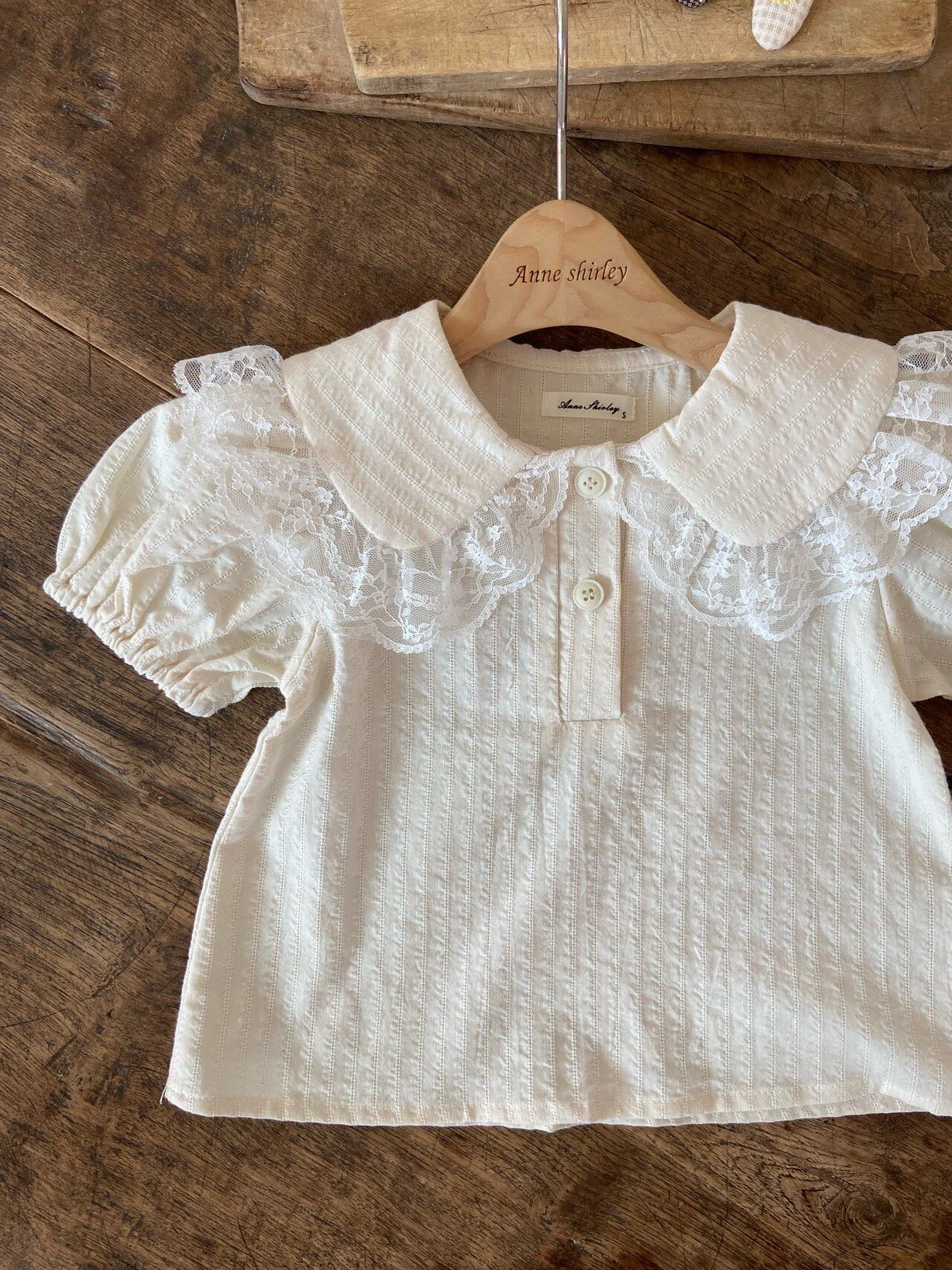 【即納】anneshirley/(kids) Olivie blouse(cream/L)