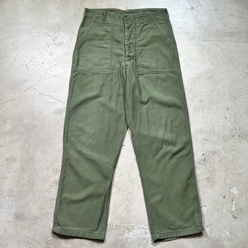 60s us army OG107 コットンサテン ベイカーパンツ