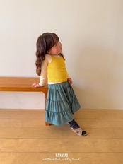 韓国子供服 / BANANA J / 26Autumn / ダブルストラップトップ / 秋服 / キッズ *XS~JS*
