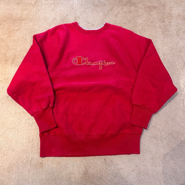 1990s CHAMPION REVERSE WEAVE "SCRIPT LOGO""DOUBLE RIB"