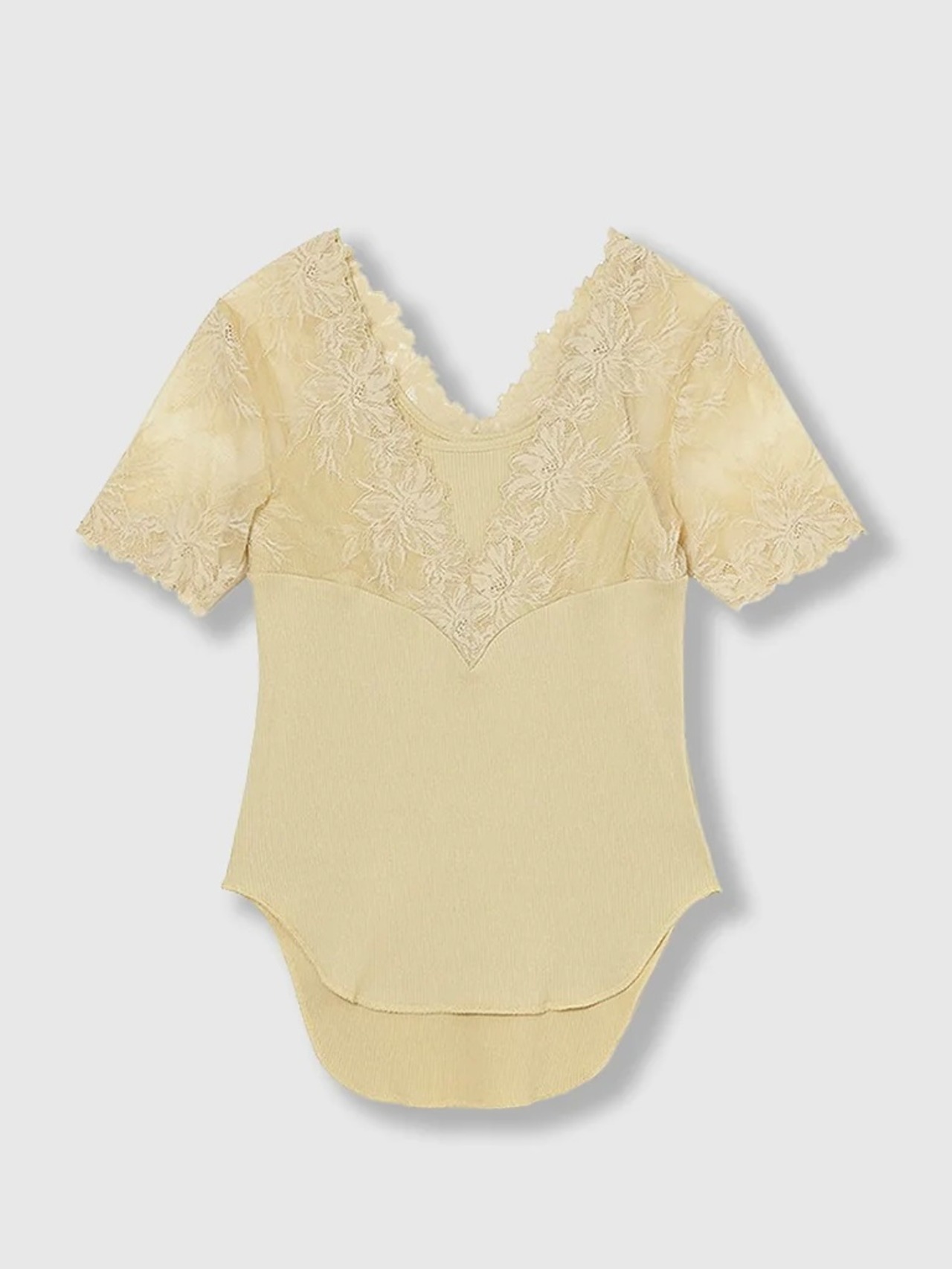 【26SS】THINGS THAT MATTER シングスザットマター /トップス / SWITCHING LACE RIB TOPS - 6