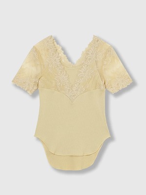 【26SS】THINGS THAT MATTER シングスザットマター /トップス / SWITCHING LACE RIB TOPS