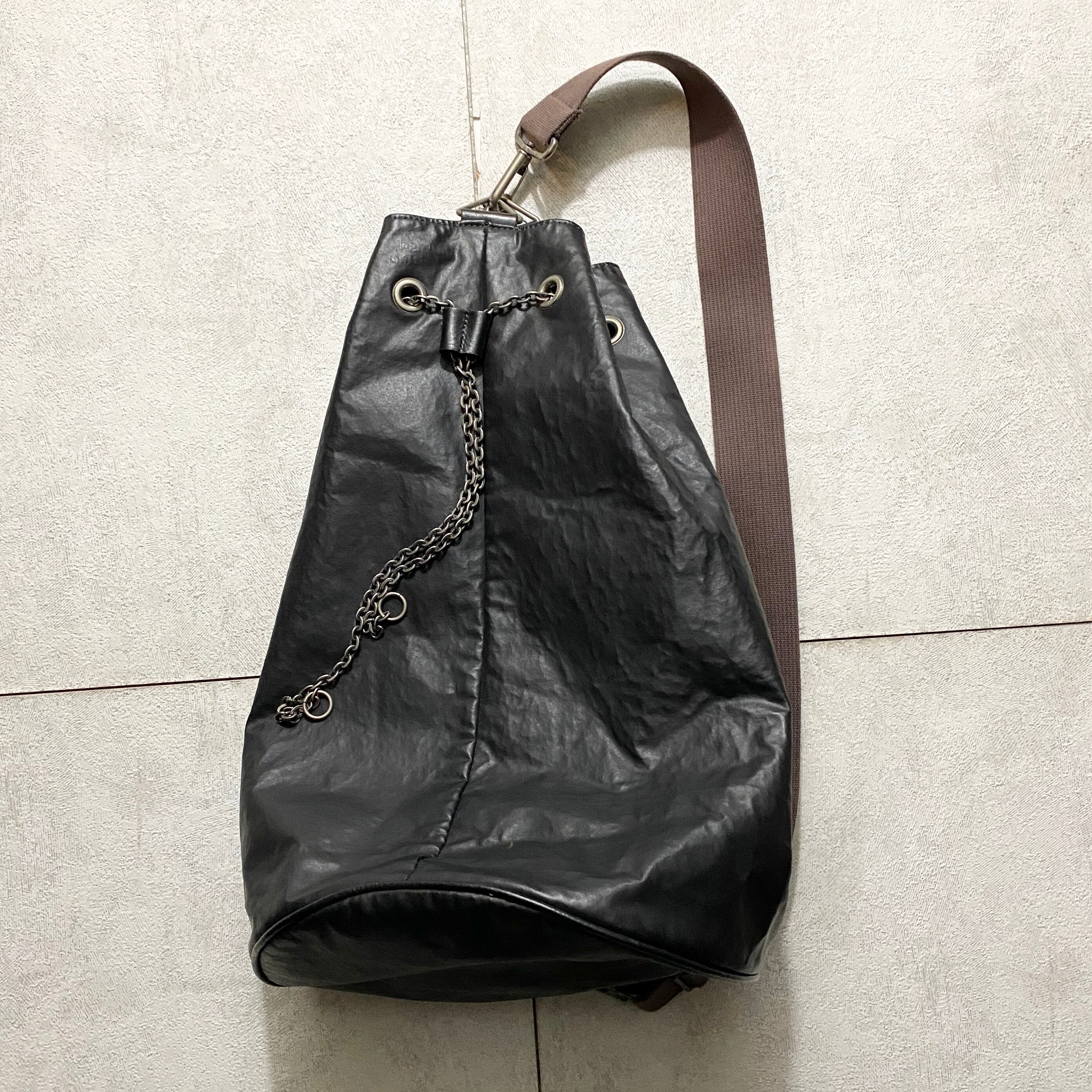 JEAN PAUL GAULTIER HOMME leather one-shoulder bag | NOIR ONLINE