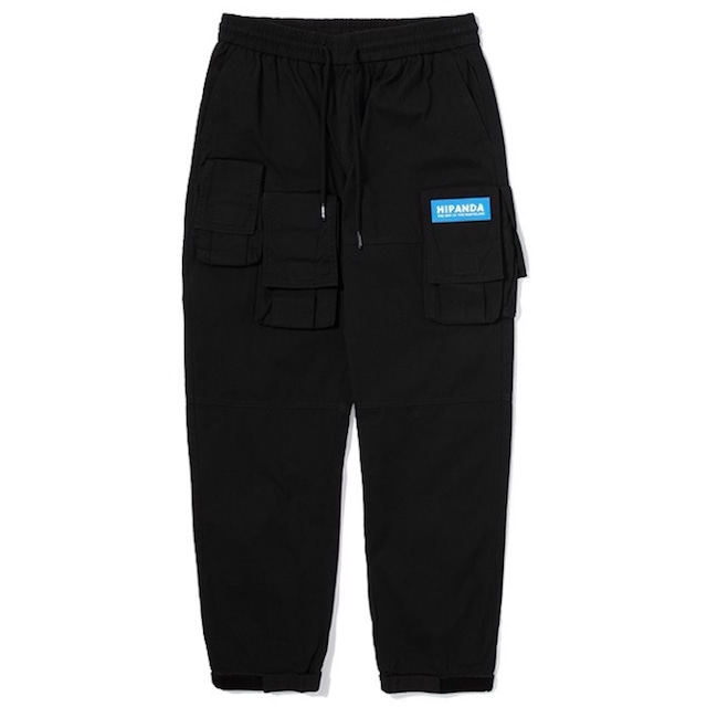 SALE 送料無料 【HIPANDA ハイパンダ】レディース ボーイズ スウェットパンツ WOMEN’S MULTI-POCKETS WORK PANTS / BLACK