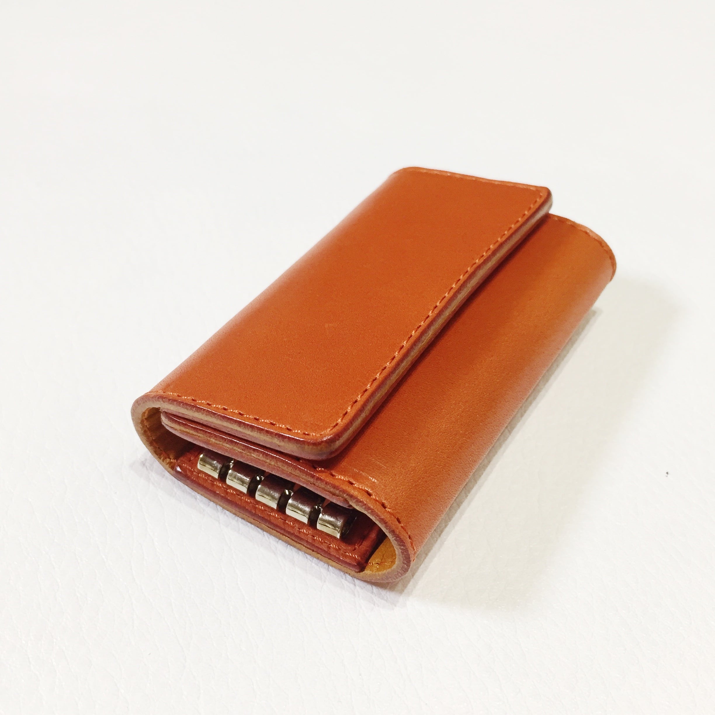 シンプルなキーケース プレーンタイプ | Lilyleather Design*リリー シンプルなキーケース プレーンタイプ | Lilyleather Design*リリー