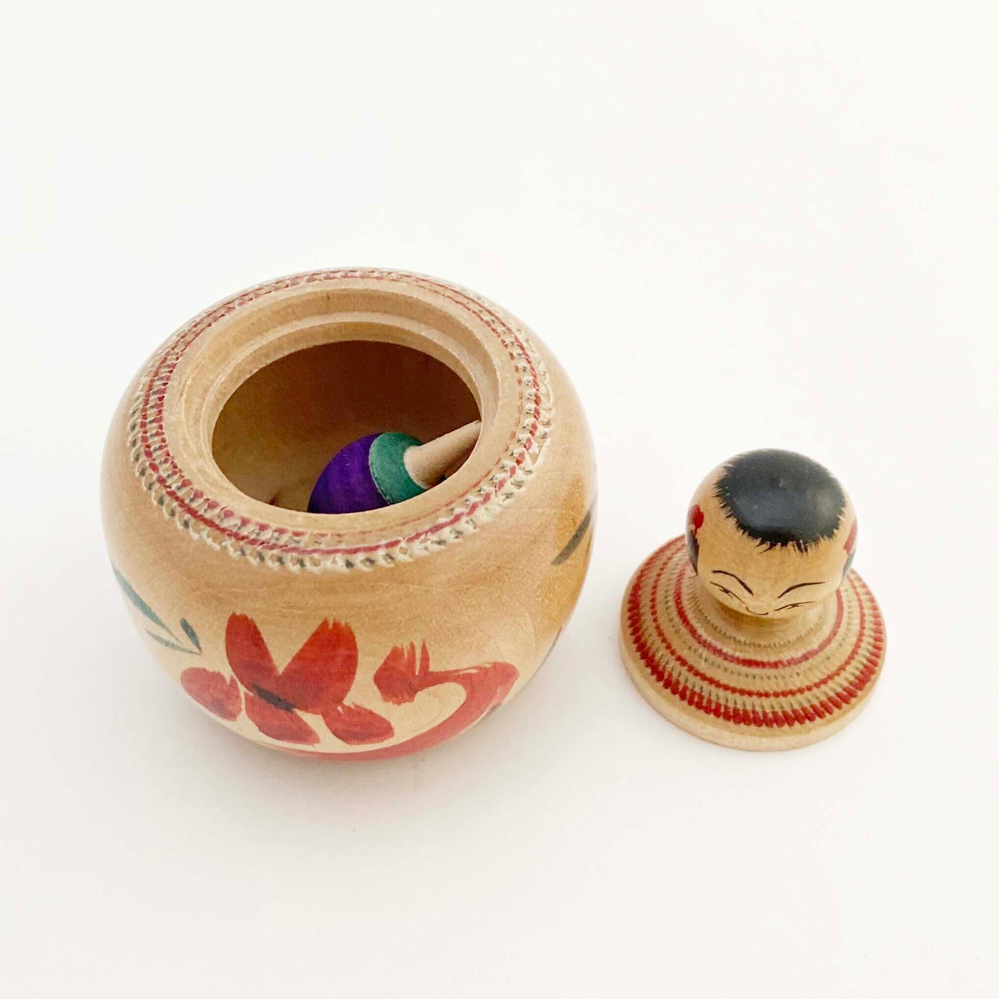 ヴィンテージ野菜独楽入りえじこ(山形系 / 小林清次郎工人)