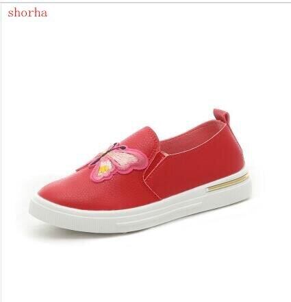 【新作】【送料無料】 秋の子供用PUシューズガールズスニーカーシューズフラワーハンドメイド刺繡スニーカーキッズガールズ通気性シューズ 靴 刺繍 オータム 秋物 フラワーデザイン AL expec484616644466