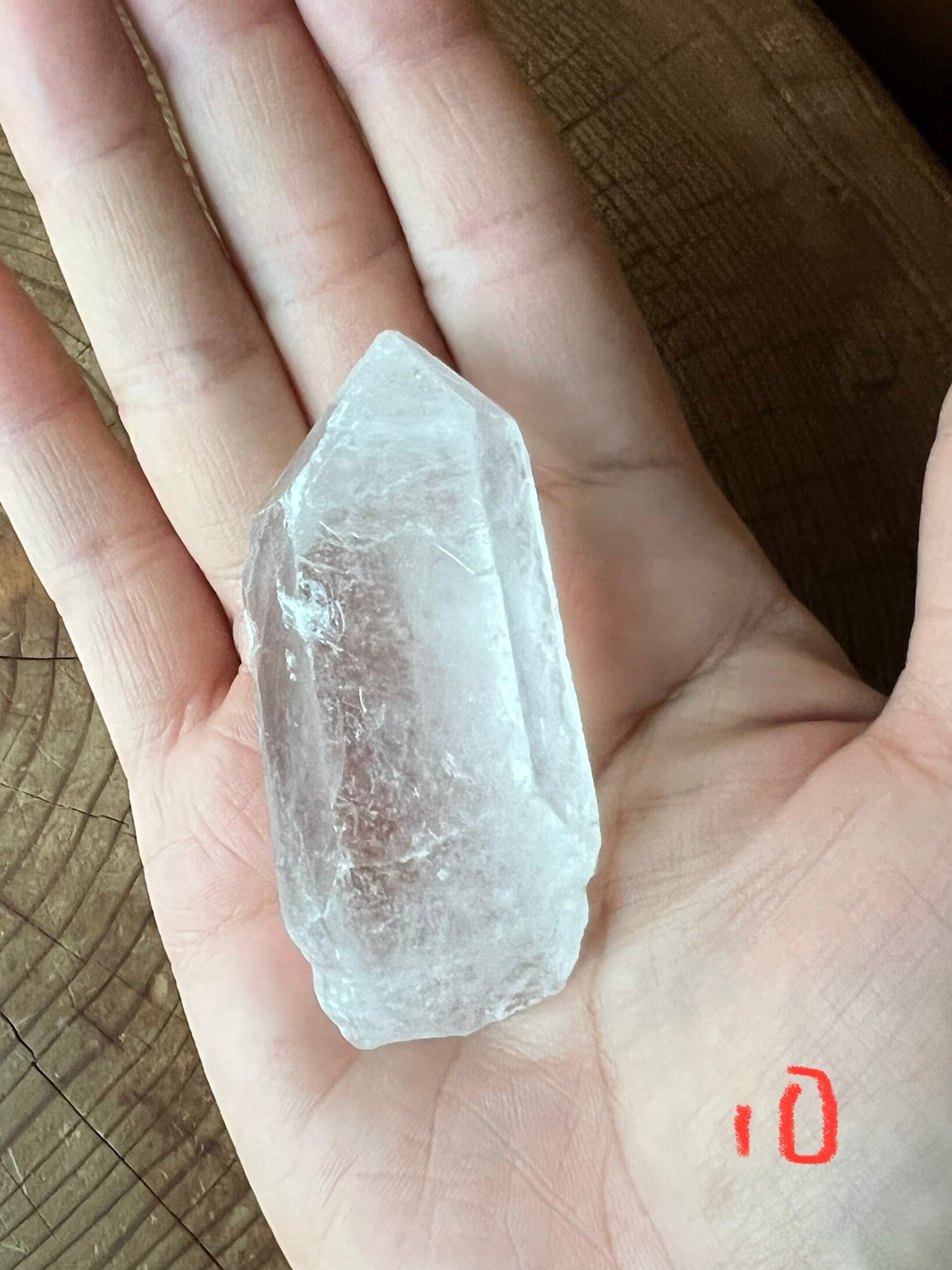 メディテーションのクリスタル【マントラカードとカンタン毎日瞑想のカード付】 10 ブラジル産 56g