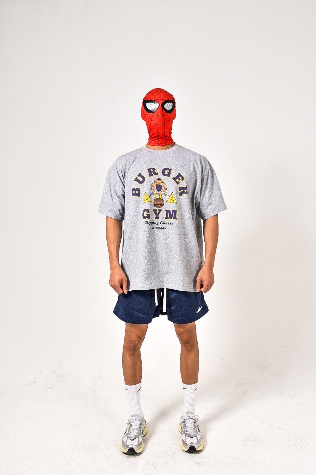 バーガージムTシャツ　アッシュグレー