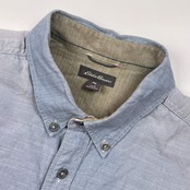 Eddie Bauer エディーバウアー グラーデーション風 BD ボタンダウン 長袖シャツ L/メンズ