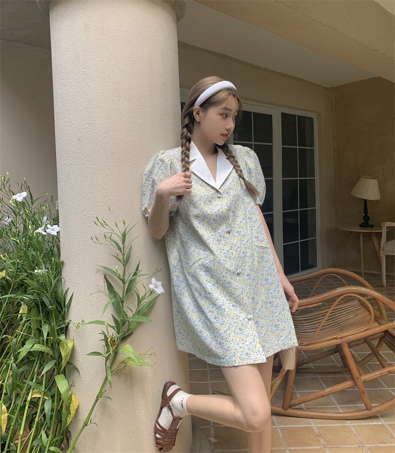 ドレス サマールーズフローラルスカート 夏物 花柄 モンロー40519957265