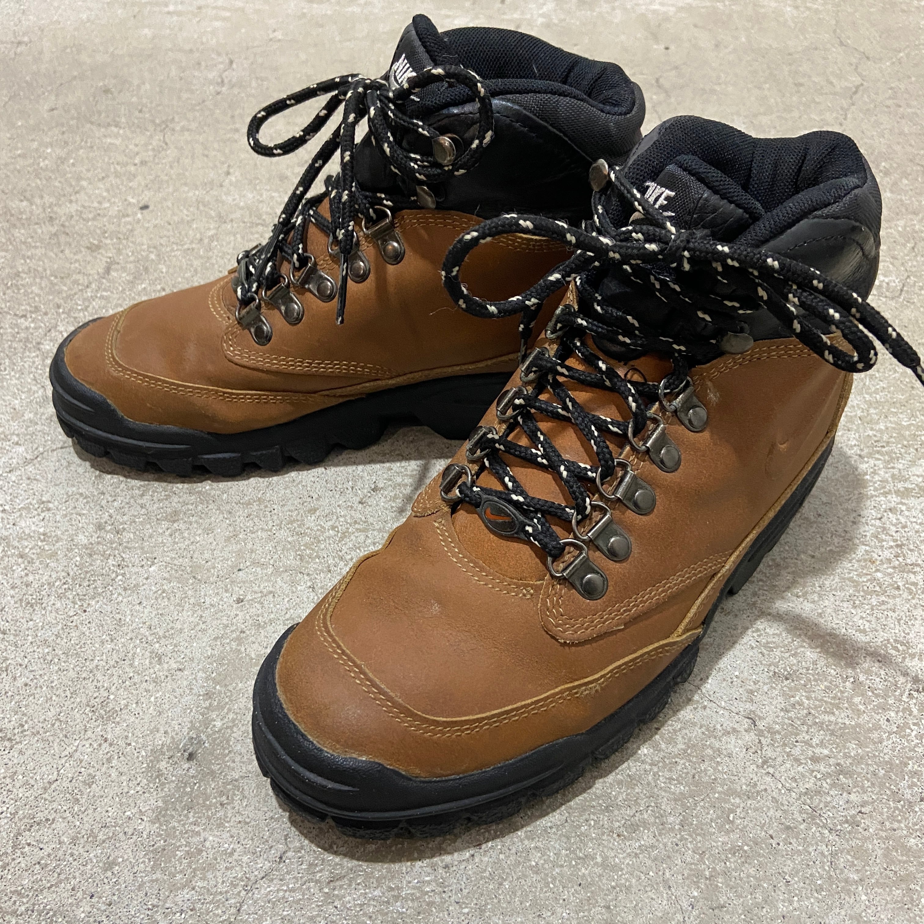 送料無料』90s NIKE ACG レザーハイキングシューズ 95年製 ブラウン 