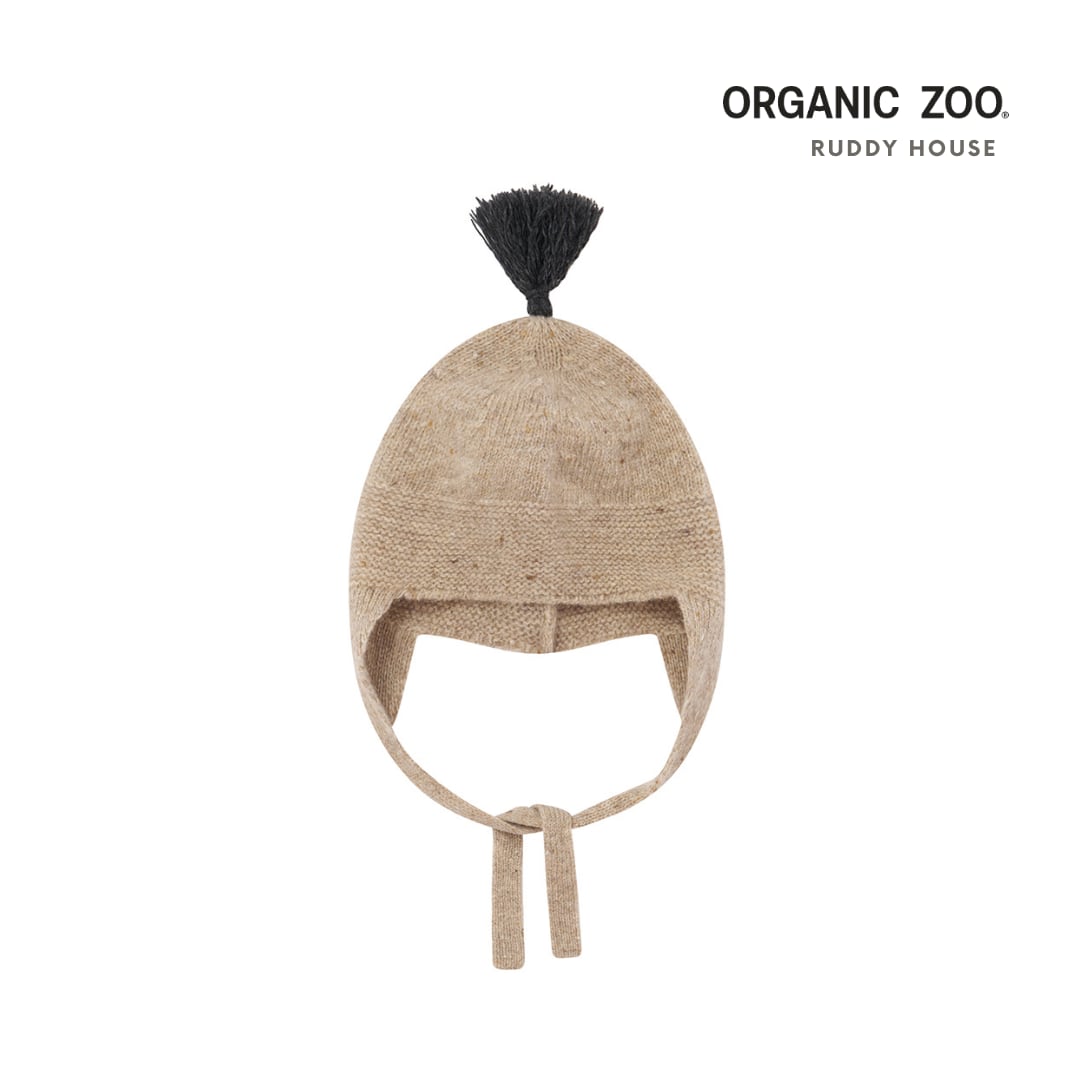 【送料無料】organic zoo / Oatmeal contrast Tassel Hat