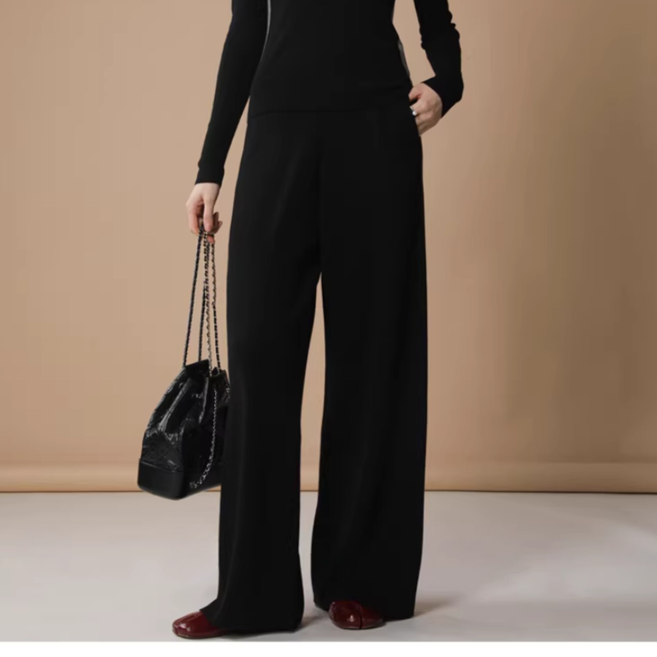 ワイド ウエストゴム フルレングス パンツ 00047・画像4