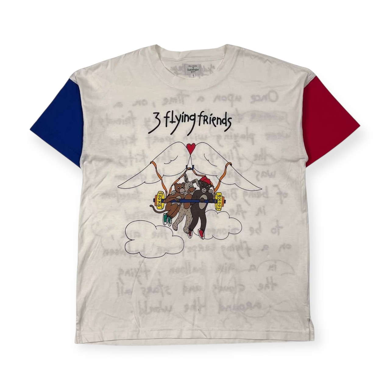 Jean Charles de Castelbajac Sport カステルバジャック キャラ ビッグデザイン 半袖 Tシャツ 1/ホワイト メンズ ゴルフ