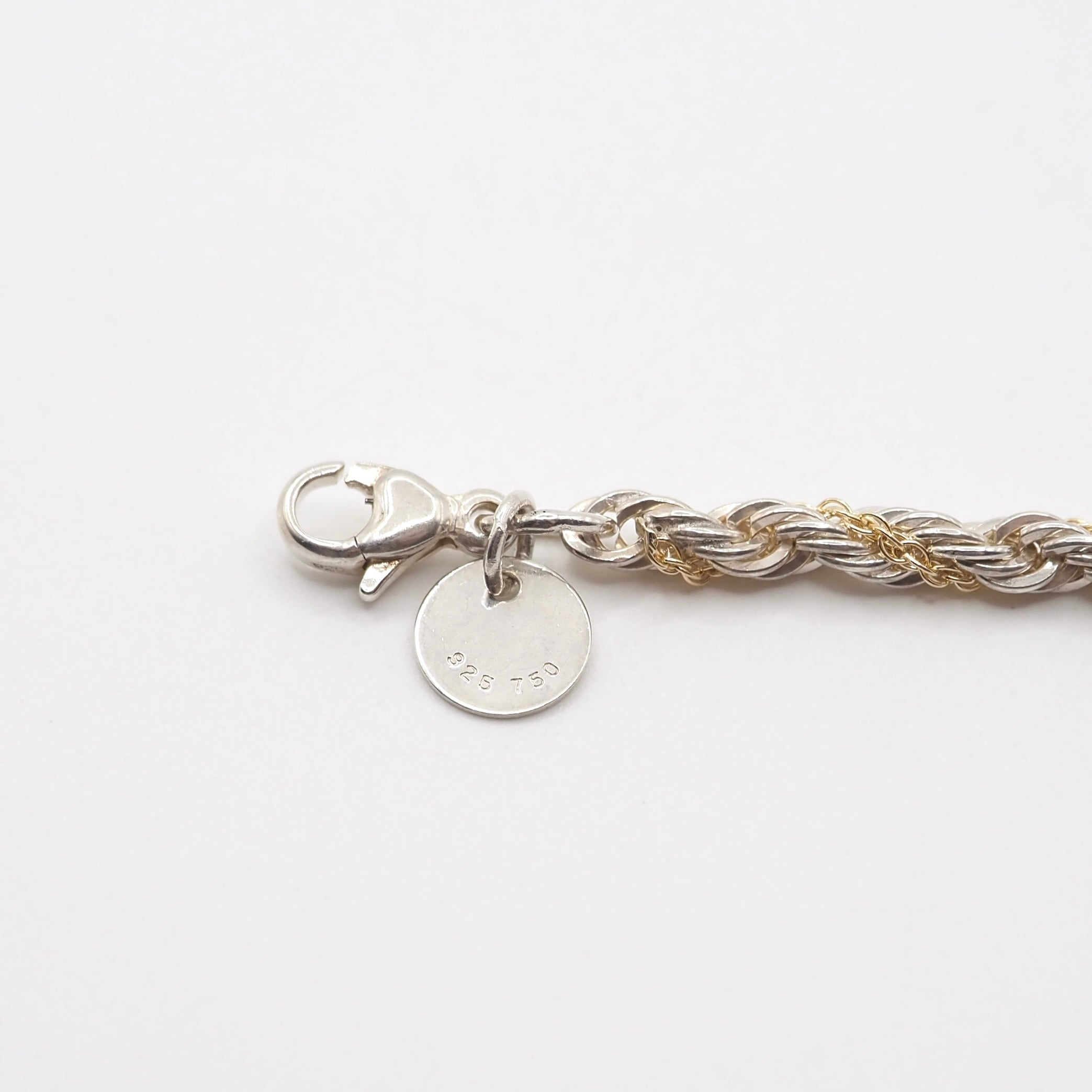 ティファニー TIFFANY&CO ツイストロープ チェーン ネックレス コンビ Tiffany&Co. ツイストロープコンビネックレス シルバー925 K18