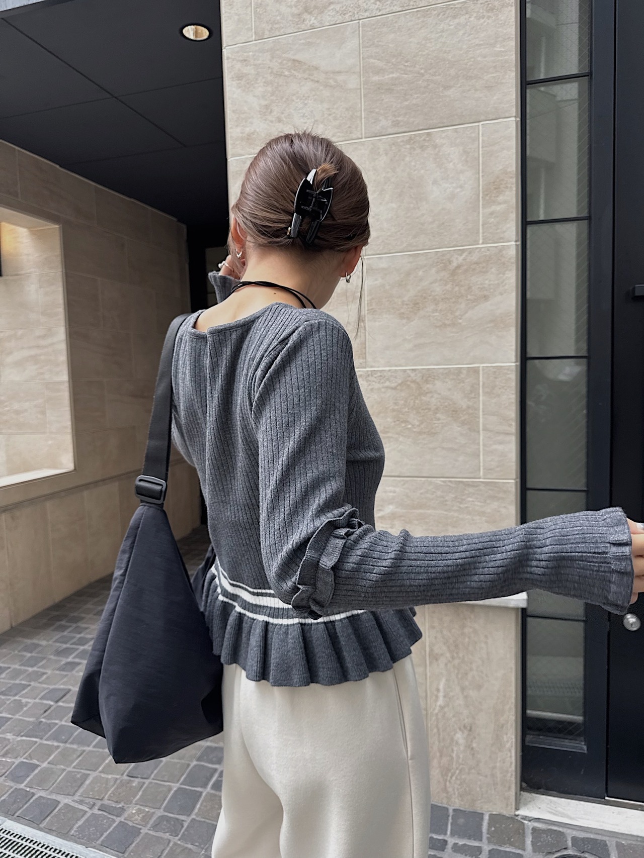 hem frill color scheme lib knit