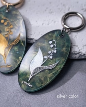 【数量限定】植物標本 key ring ◇鈴蘭