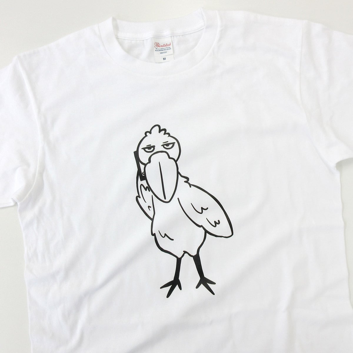 スマホ持ってるハシビロコウ Tシャツ am88 ハシビロコウ