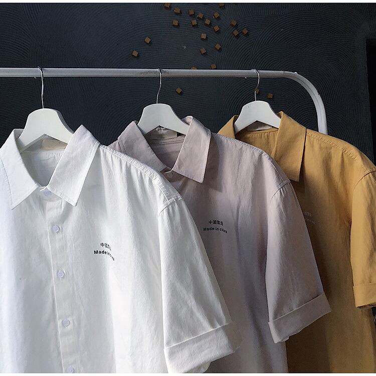 全3色 シャツ トップス 無地 カジュアル 半袖 おしゃれ シンプル